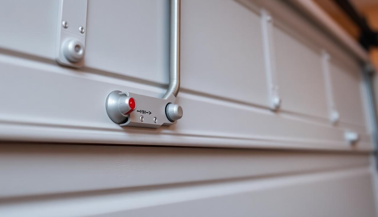 Garage door safety features with pinch-resistant panels for family protection